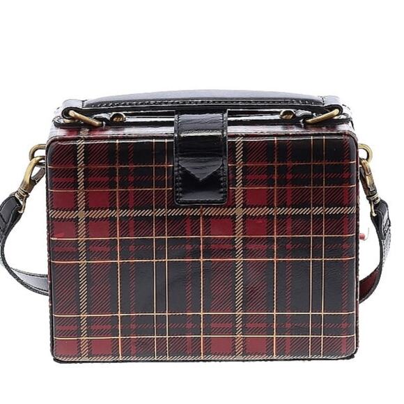 Patricia Nash Tartan Plaid Tauria Box Satchel - Picture 3 of 10